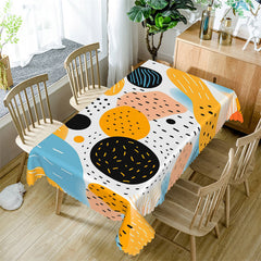 Lofaris Colorful Pattern Spots Modern Rectangle Tablecloth