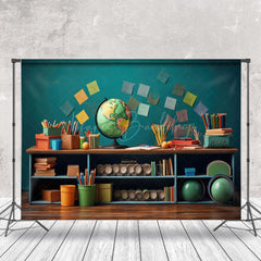 Lofaris Colorful Pencil Globe Retro Wall Backdrop For Photo