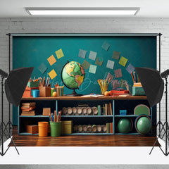 Lofaris Colorful Pencil Globe Retro Wall Backdrop For Photo