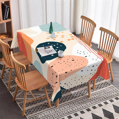 Lofaris Colorful Prints Dots Modern Rectangle Tablecloth