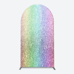 Lofaris Colorful Rainbow Glitter Arch Backdrop For Birthday