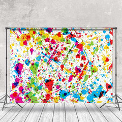 Lofaris Colorful Splashing Ink Graffiti Wall Photo Backdrop