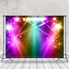 Lofaris Colorful Spotlight Disco Musical Cake Smash Backdrop