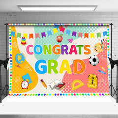 Lofaris Colorful Various Stationery Backdrop For Graduation