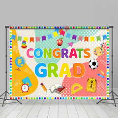 Lofaris Colorful Various Stationery Backdrop For Graduation