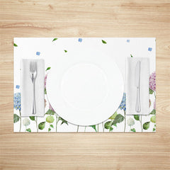 Lofaris Colors Floral Green Leaves Spring Set Of 4 Placemats