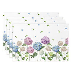 Lofaris Colors Floral Green Leaves Spring Set Of 4 Placemats