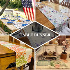 Lofaris Colors Floral Vintage Dining Fabric Table Runner