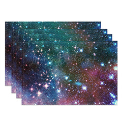 Lofaris Colors Starry Sky Stars Dining Set Of 4 Placemats