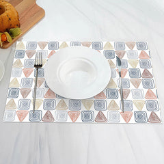 Lofaris Colors Triangle Square Modern Set Of 4 Placemats