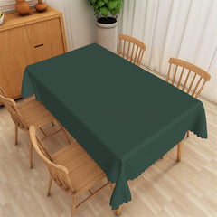 Lofaris Cool Army Green Solid Color Rectangle Tablecloth