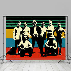 Lofaris Cool Slang Term Sketch Colorful Vatos Locos Backdrop