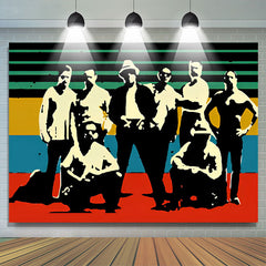 Lofaris Cool Slang Term Sketch Colorful Vatos Locos Backdrop