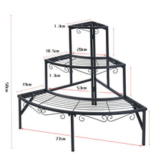 Lofaris Corner Ladder Potted Plant Stand For Indoor Outdoor Decor