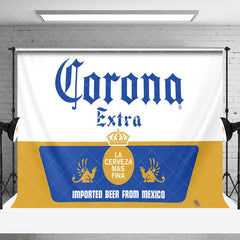 Lofaris Corona Extra Logo Imported Beer From Mexico Backdrop