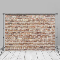 Lofaris Country Light Red Brick Wall Photo Studio Backdrop