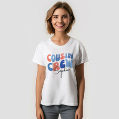 Lofaris Cousin Crew Groovy Custom Family Reunion T-Shirt