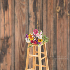 Lofaris Cracked Old Boards Dark Brown Photoshoot Backdrop