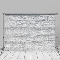 Lofaris Cracked Weathered White Brick Photo Studio Backdrop