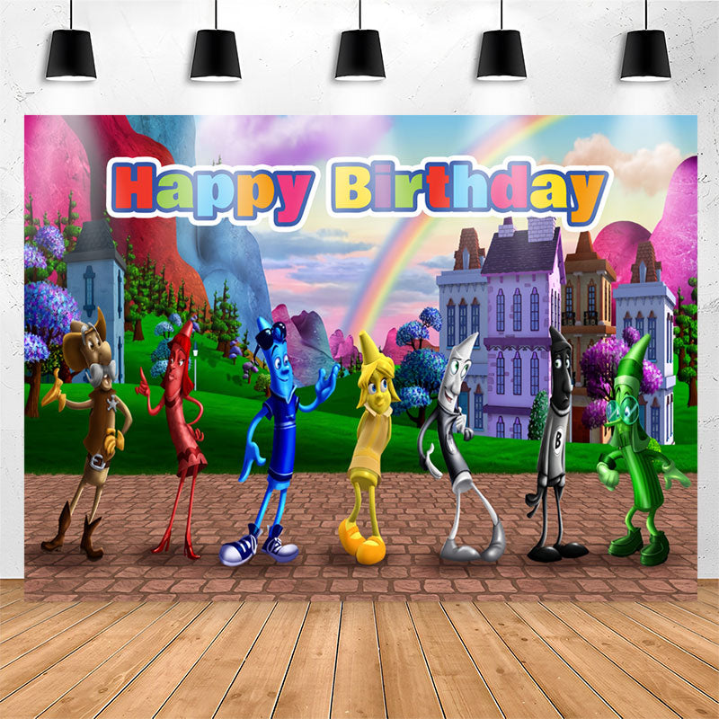 Five Nights at Freddy's Backdrop Happy Birthday Party Photo Background  Banner