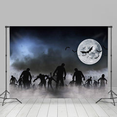 Lofaris Creepy Graveyard Halloween Zombies Party Backdrop