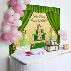 Lofaris Curtain Crown Glitter Wall Gift Baby Shower Backdrop