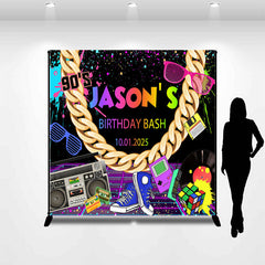 Lofaris Custom 90s Vintage Graffiti Birthday Bash Backdrop