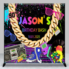 Lofaris Custom 90s Vintage Graffiti Birthday Bash Backdrop