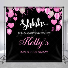 Lofaris Custom Balloon Surprise Party 30th Birthday Backdrop