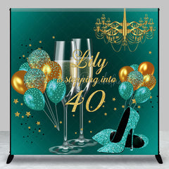 Lofaris Custom Balloons Shoes Stars 40th Birthday Backdrop