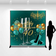 Lofaris Custom Balloons Shoes Stars 40th Birthday Backdrop