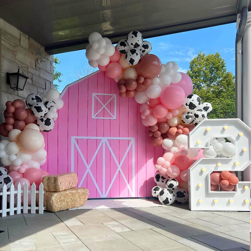 Lofaris Custom Barn 7x7FT Arch Backdrop for Theme Party