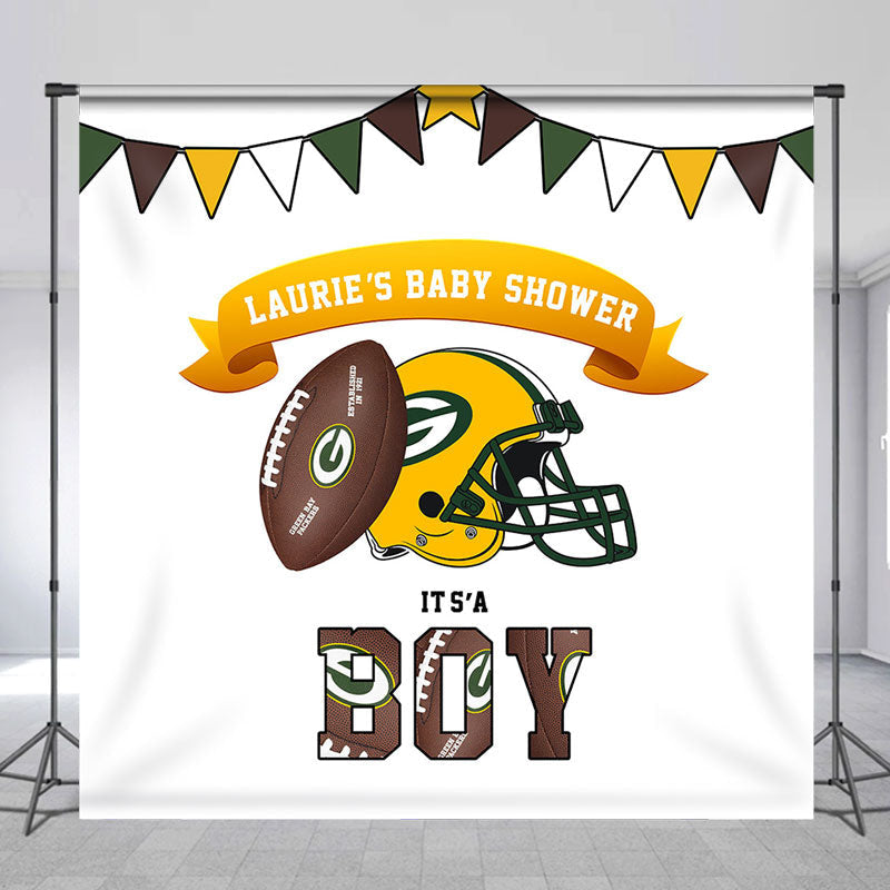 Lofaris Custom Baseball Baby Shower Theme Backdrop for Boy