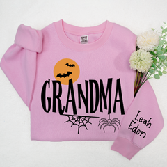 Lofaris Custom Bats Grandma Halloween And Kids Sweatshirt