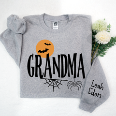 Lofaris Custom Bats Grandma Halloween And Kids Sweatshirt