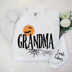 Lofaris Custom Bats Grandma Halloween And Kids Sweatshirt