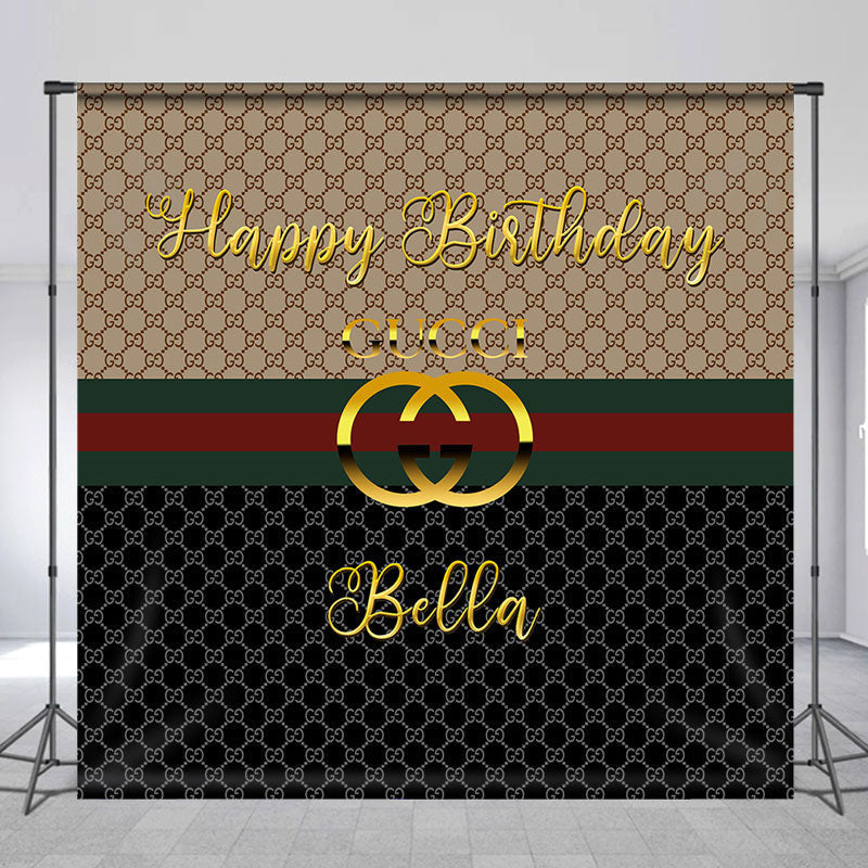 Lofaris Custom Brand Bag Classic Pattern Birthday Backdrop