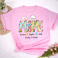 Lofaris Custom Bunny Mimi And Kids Easter Days T-Shirt