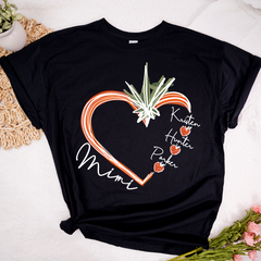 Lofaris Custom Carrot Heart Mimi And Kids Easter Day T-Shirt