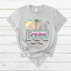 Lofaris Custom Chick Rabbit Grandma Easter Days T-Shirt