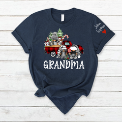 Lofaris Custom Christmas Gnome Grandma And Kids T - Shirt