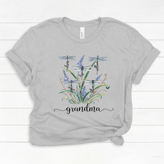 Lofaris Custom Classic Grandma Kids Weeds Dragonfly T-Shirt