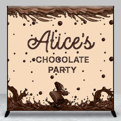 Lofaris Custom Coffee Color Melting Chocolate Party Backdrop