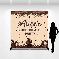 Lofaris Custom Coffee Color Melting Chocolate Party Backdrop