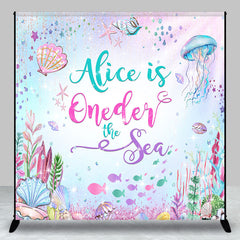 Lofaris Custom Colorful Undersea World 1st Birthday Backdrop