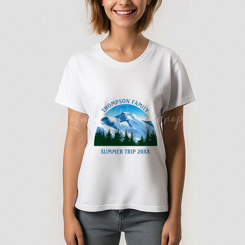 Lofaris Custom Cool Trip Mountain Family Reunion T-Shirt