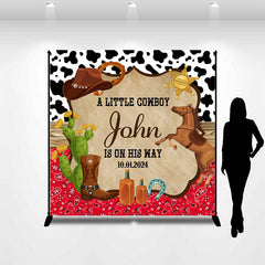 Lofaris Custom Cowboy Bandana Rustic Birthday Backdrops