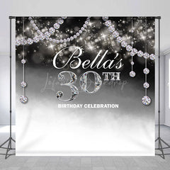 Lofaris Custom Diamonds Bokeh Fantasy 30th Birthday Backdrop