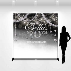 Lofaris Custom Diamonds Bokeh Fantasy 30th Birthday Backdrop