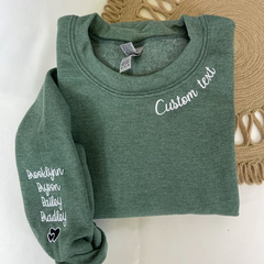 Lofaris Custom Embroidered Mama Grandma Gigi Sweatshirt